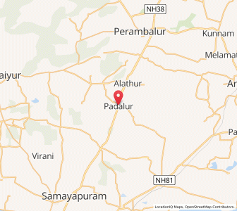 Map of Padalur, Tamil Nadu