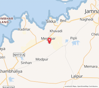 Map of Padana, Gujarat