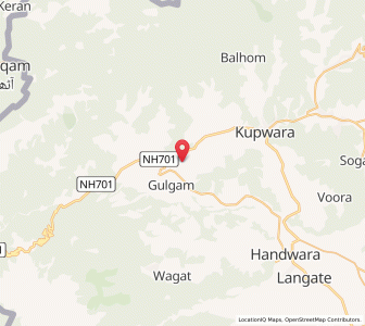 Map of Padargund, Kashmir