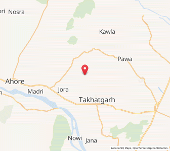 Map of Padarli, Rajasthan