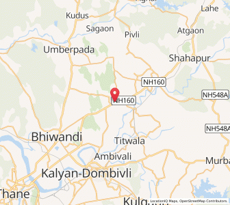Map of Padghe, Maharashtra