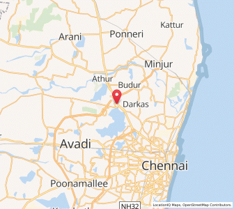 Map of Padiyanallur, Tamil Nadu