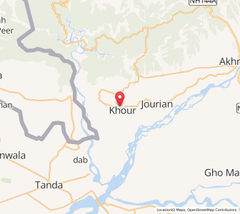 Map of Padli, Kashmir