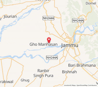 Map of Padror, Kashmir