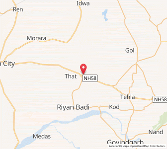 Map of Padu Kalan, Rajasthan
