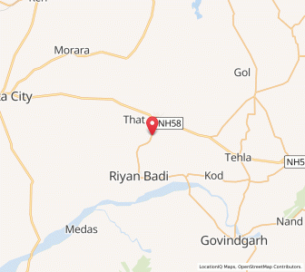 Map of Padu Khurd, Rajasthan