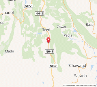 Map of Paduna, Rajasthan