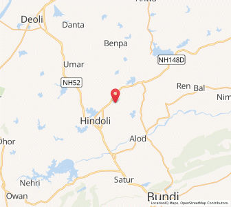 Map of Paera, Rajasthan