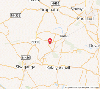 Map of Paganeri, Tamil Nadu