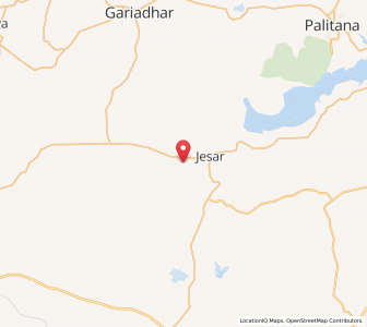 Map of Pah, Gujarat