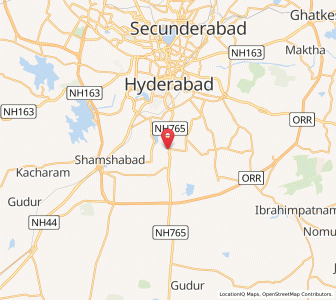 Map of Pahadisharif, Andhra Pradesh