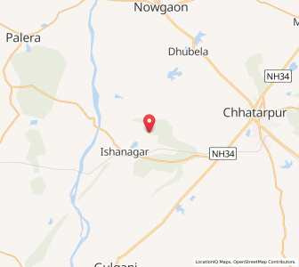 Map of Pahargaon, Madhya Pradesh