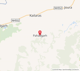 Map of Pahargarh, Madhya Pradesh