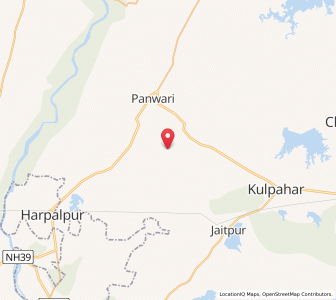 Map of Paharia, Uttar Pradesh
