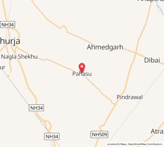 Map of Pahasu, Uttar Pradesh