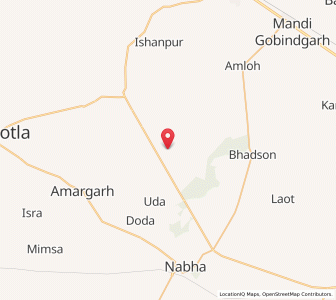 Map of Pahlia Khurd, Punjab