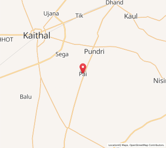 Map of Pai, Haryana
