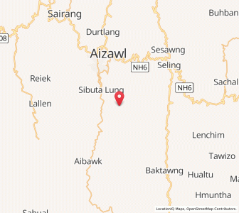 Map of Paikhai, Mizoram