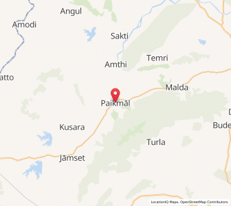Map of Paikmal, Odisha