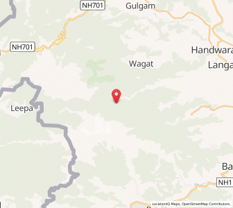 Map of Paiwan Chakul, Kashmir