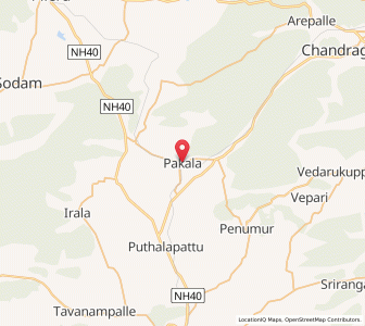 Map of Pakala, Andhra Pradesh