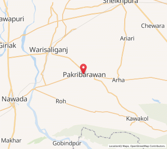 Map of Pakribarawan, Bihar