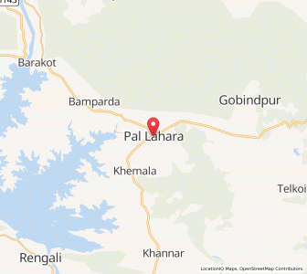 Map of Pal Lahara, Odisha