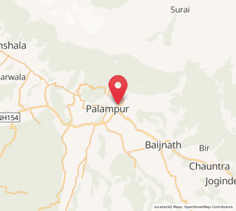 Map of Palampur, Himachal Pradesh