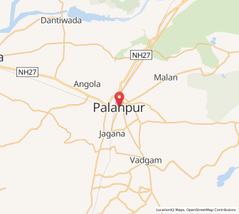 Map of Palanpur, Gujarat