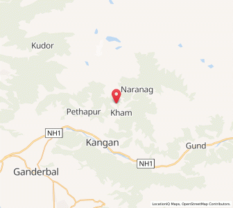 Map of Palapathar, Kashmir