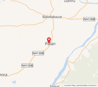 Map of Palari, Chhattisgarh