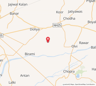 Map of Palasni, Rajasthan