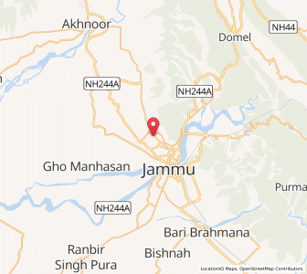 Map of Palaura, Kashmir