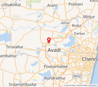 Map of Palavedu, Tamil Nadu