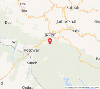 Map of Paleta Thok, Uttarakhand