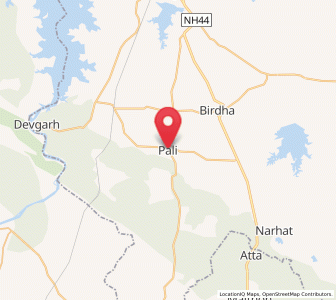 Map of Pali, Rajasthan