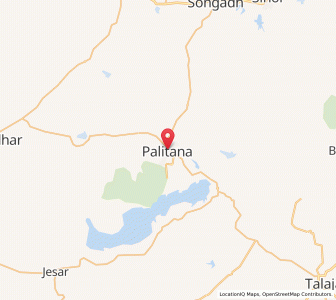 Map of Palitana, Gujarat