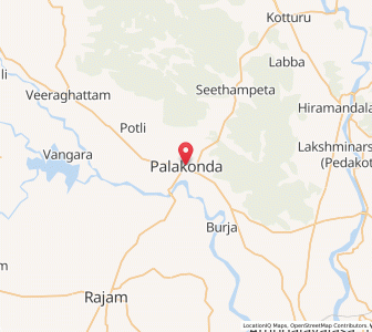 Map of Palkonda, Andhra Pradesh