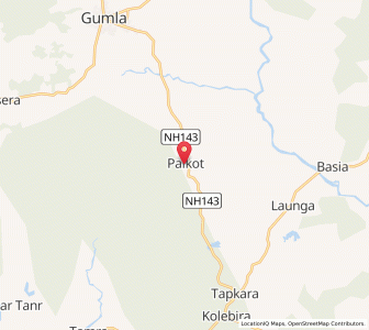 Map of Palkot, Jharkhand