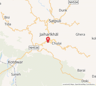 Map of Palligaon, Uttarakhand