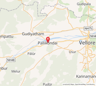 Map of Pallikonda, Tamil Nadu