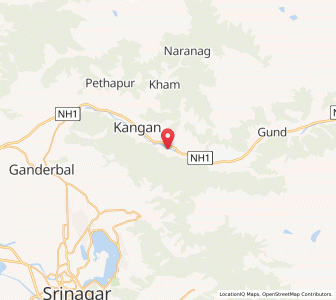 Map of Palpura, Kashmir