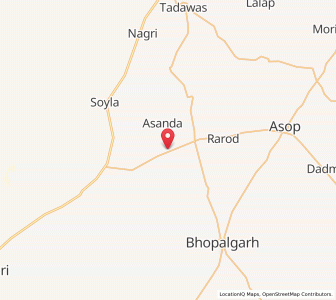Map of Palri, Rajasthan