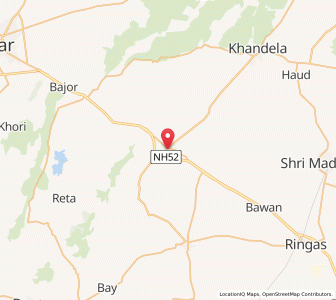 Map of Palsana, Rajasthan