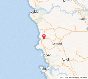 Map of Palshet, Maharashtra