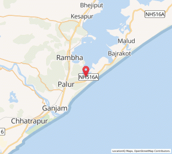 Map of Paluru, Odisha