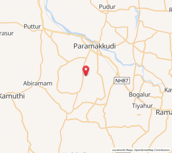 Map of Pambur, Mizoram
