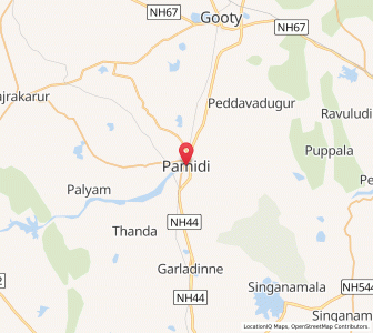 Map of Pamidi, Andhra Pradesh