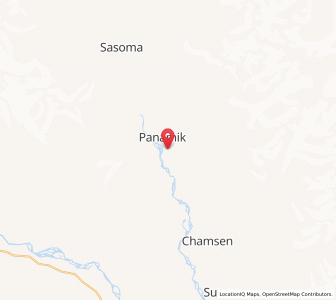 Map of Panamik, Kashmir
