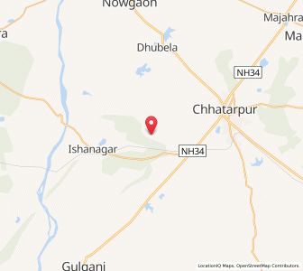 Map of Panautha, Madhya Pradesh